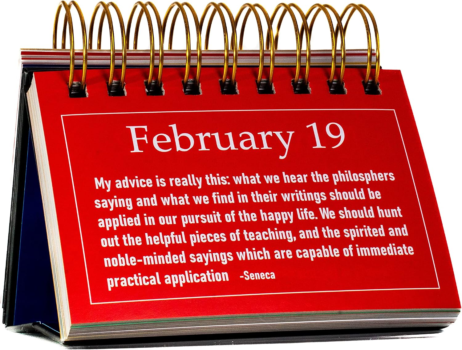 Stoic Quotes Daily Flip Calendar Perpetual 365 Days Inspiration Motivation Home Office Desk Decor