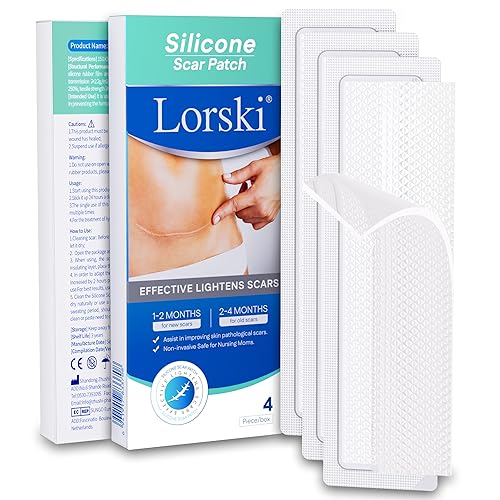 Hojas avanzadas de silicona transparente para cicatrices, cinta de silicona de alta resistencia (1.2 x 6 pulgadas), hojas de silicona reutilizables