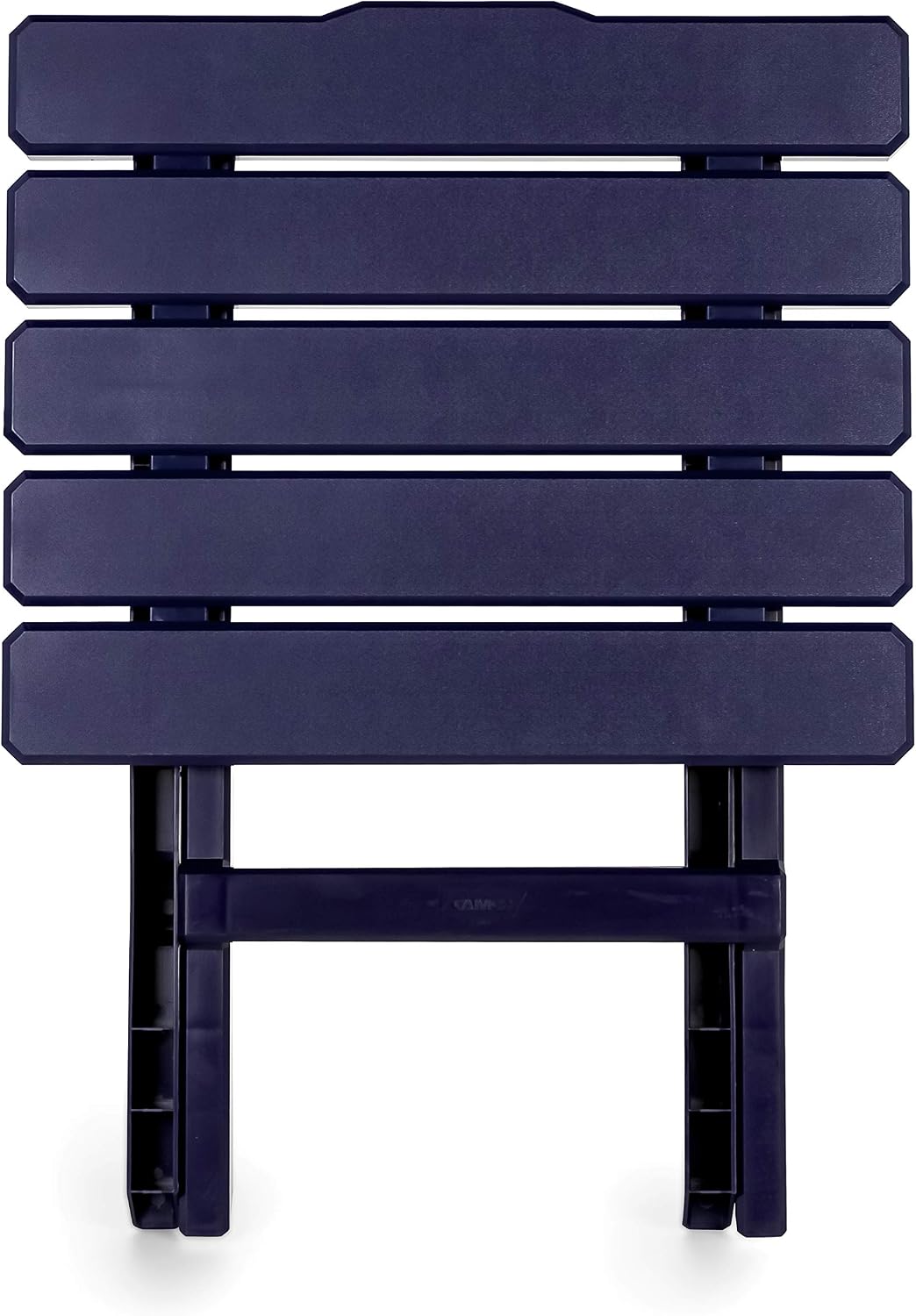 Camco Navy Large Adirondack Portable Outdoor Folding Side Table-Perfect for The Beach, Camping, Picnics, Cookouts and More-Weatherproof and Rust Resistant (21039)