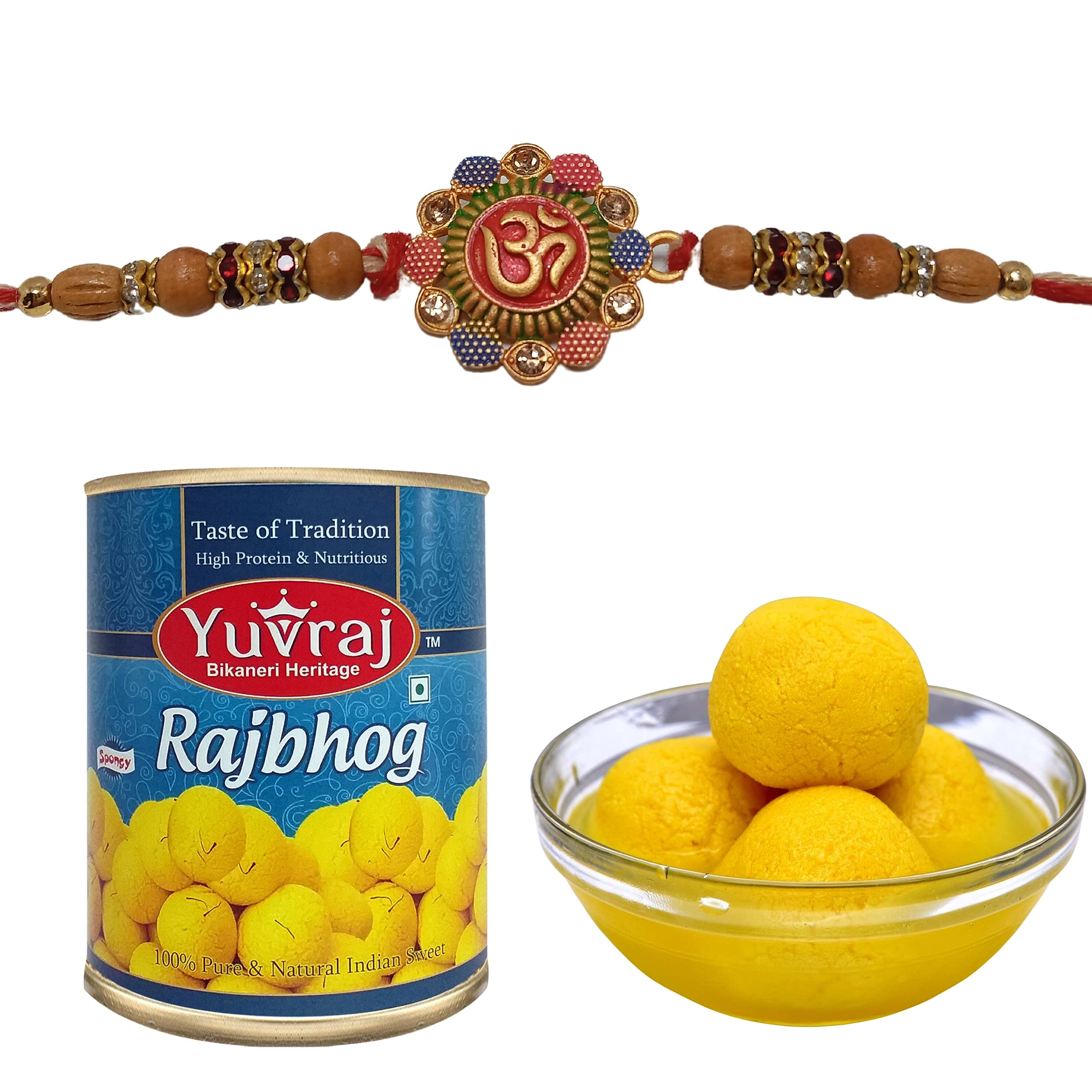 Yuvraj Rakhi with Sweets brother rakhi with mithai rajbhog 1 kg pack (B0B539Q819) Amazon Price History, Amazon Price Tracker