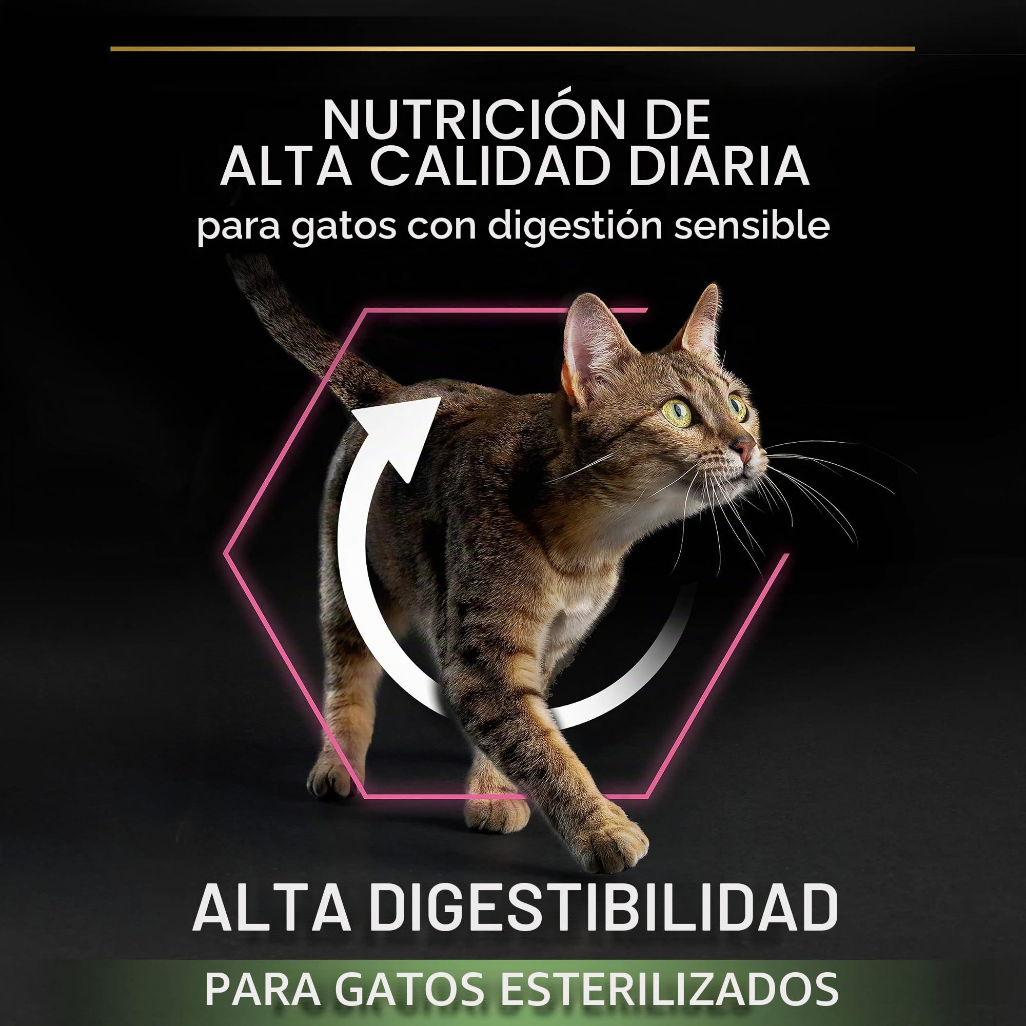 PURINA Pro Plan | Sterilised Adult 1+ Delicado Digestión | Rico en Pollo | Croquetas | Gato | Bolsa de 10 kg