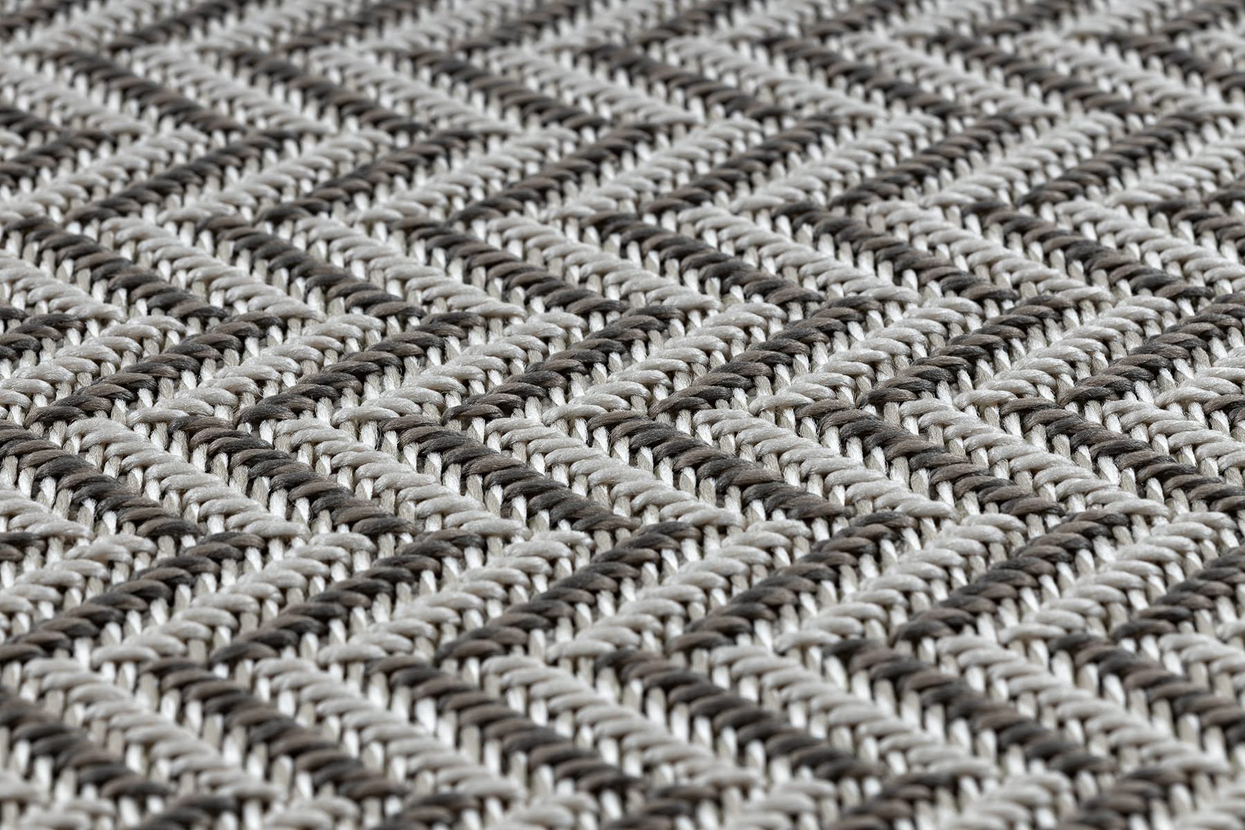 rugsx Tapis SISAL BORDERO Intérieur & Extérieur, Tissage à Plat, pour Chambre/terrasse/Balcon, crème/Taupe 120x170 cm