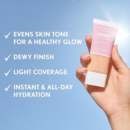 Miniatura 8 de COVERGIRL, Clean Fresh Skin Milk - Base de maquillaje, tono Dark (oscuro), 1 unidad (el empaque puede variar)