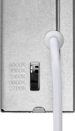 Miniatura 9 de Maxxima Foco LED empotrable ultrafino de 4 pulgadas, con clasificación IC sin lata, 5 temperaturas de color seleccionables 2700 K3000 K3500 K4000