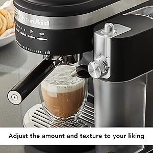 KitchenAid Semi-Automatic Espresso Machine and Automatic Milk Frother Attachment - KES6404