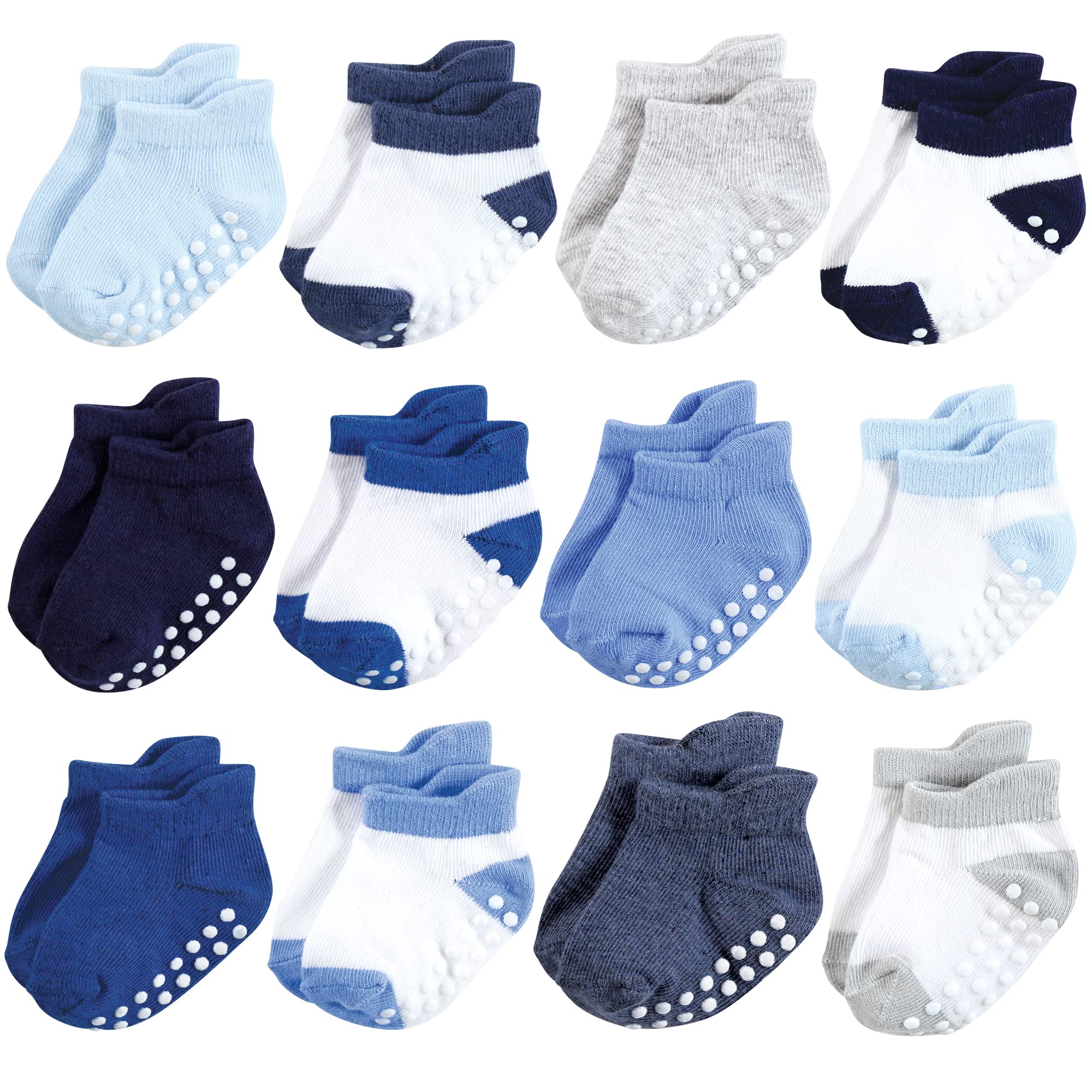 Hudson Baby Unisex Baby Non-Skid No-Show Socks