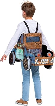 زي Tow Mater ، زي سيارات ديزني الرسمي للأطفال ، زي هالوين رغوة ثلاثية الأبعاد