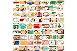 432-Piece Adhesive Christmas Stickers for Gifting