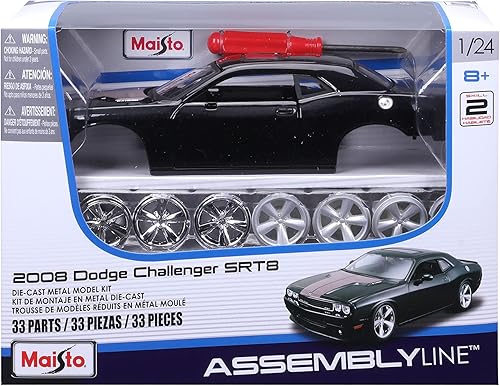 Miniatura 6 de Maisto Línea de montaje a escala 124 Dodge Challenger SRT8 Kit de modelo fundido a presión 2008 los colores pueden variar