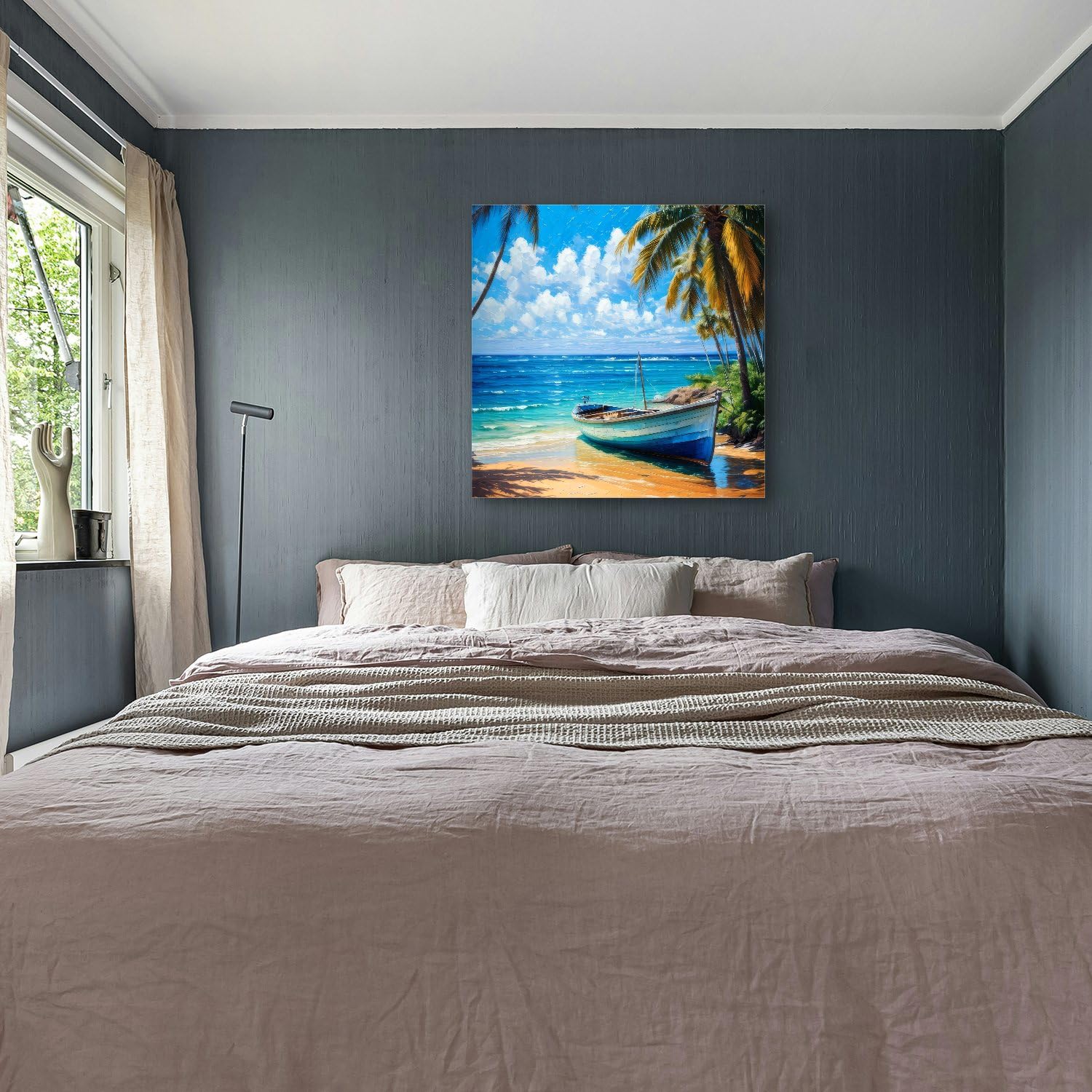 M MERCEO 2 Stück XXL Künstler-Leinwand Set zum Bemalen 100x100 cm – 100% Baumwolle 380 g/m², 2-fach grundiert – stabiler 37mm Keilrahmen für Acryl & Öl