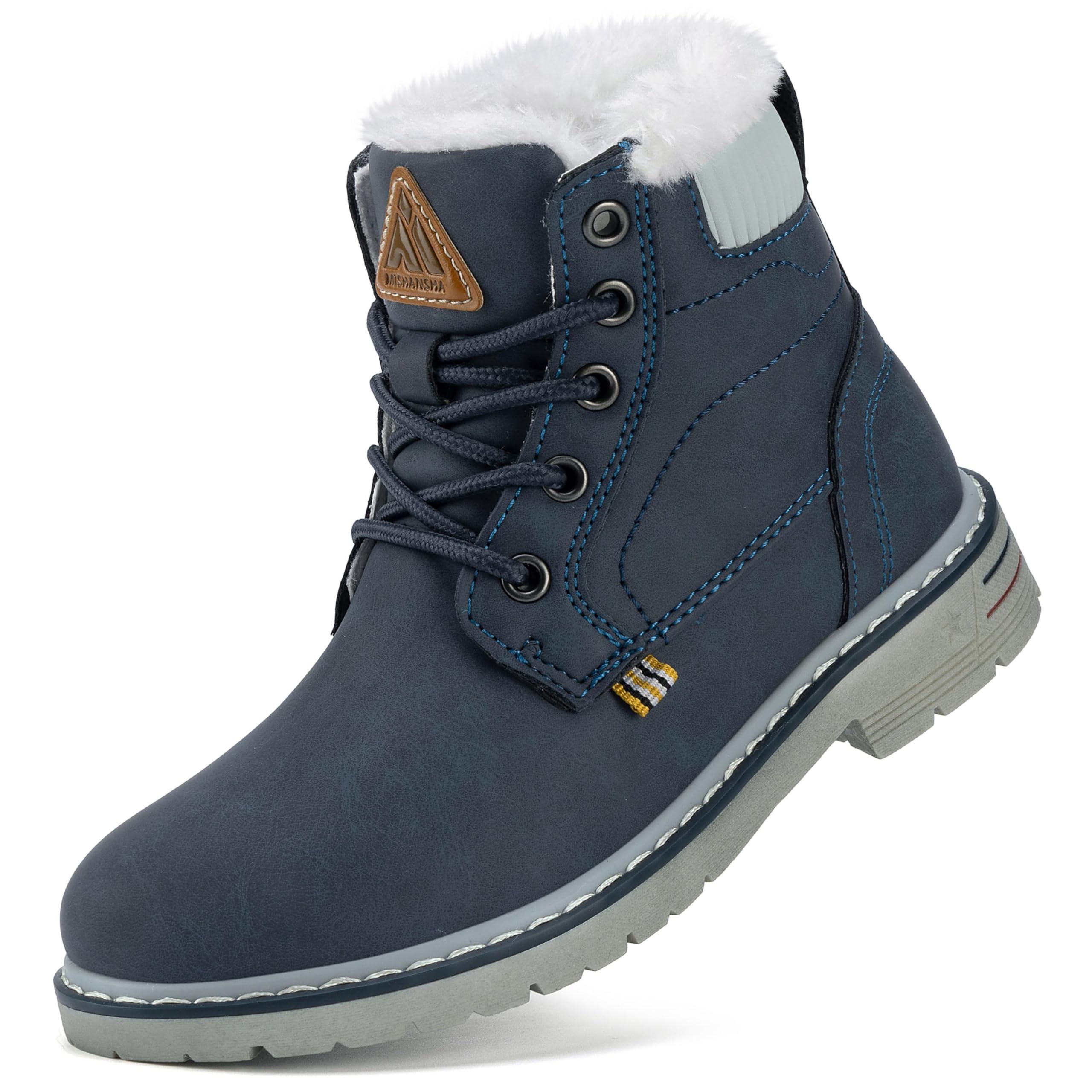 Mishansha Bambino Stivali da Neve Ragazzo Ragazza Inverno Antiscivolo Caldo Scarpe Unisex, GR.24-36