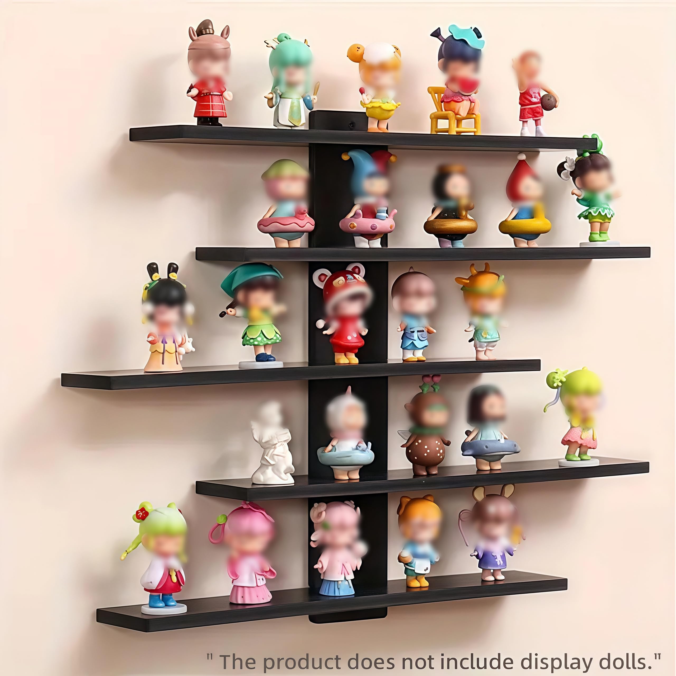 Best Trinket Shelves for Small Collections in 2026 4 HUHUJIA 5-Tier Floating Wall Mounted Shelves, Wall Display Storage Shelf for Ani - product photo