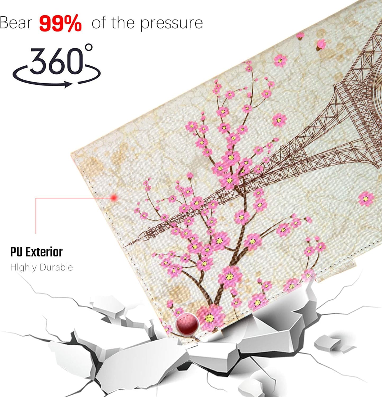 کیف چرمی Dteck برای تبلت سامسونگ مدل Galaxy Tab 10.1 2019 SM-T510