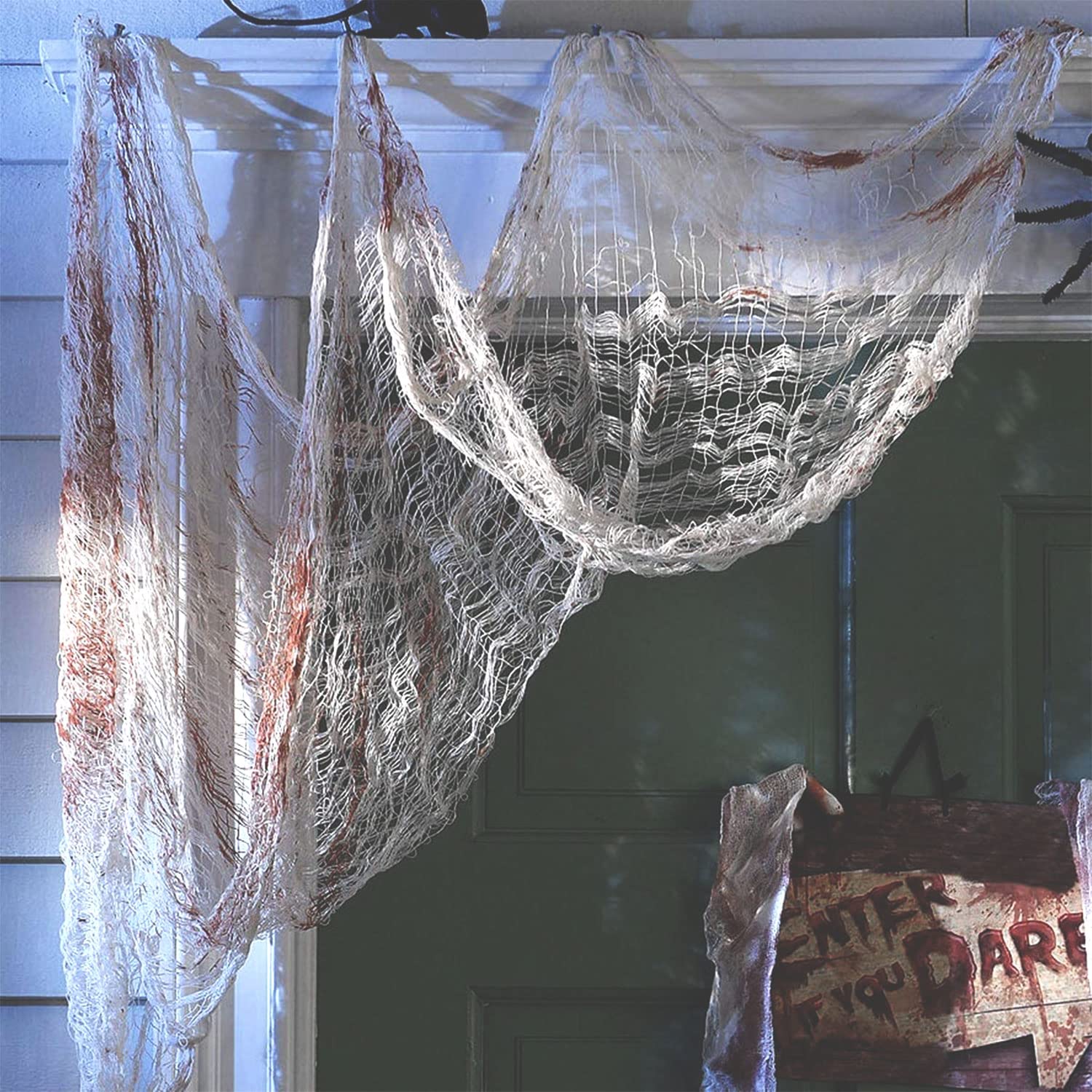 Creepy Cloths (SIX) Halloween Decoration - Fish Net Spooky