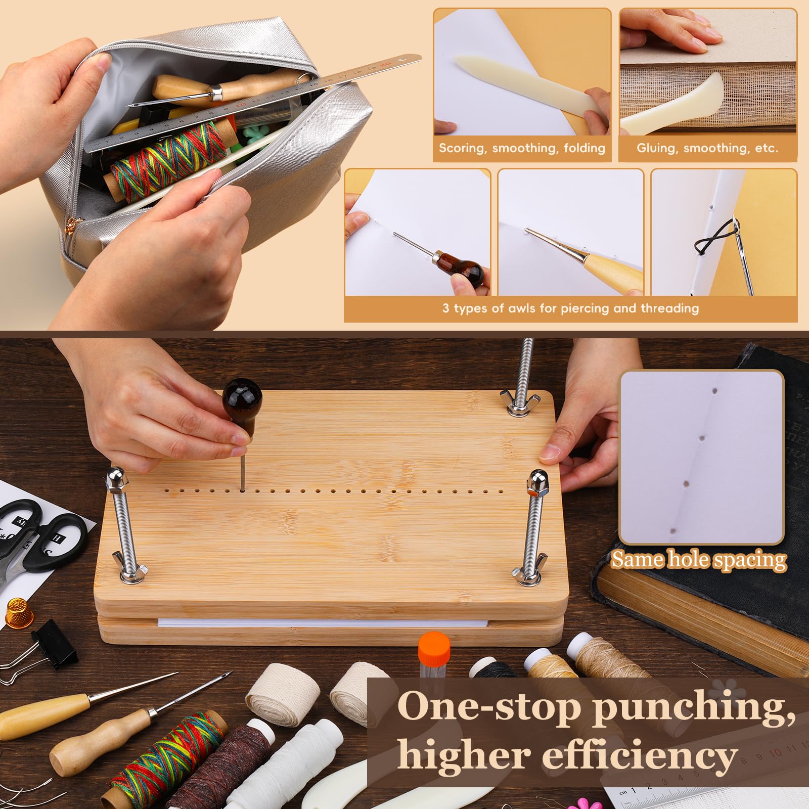 DIY comb binding supplies hole punch pliers screwdriver