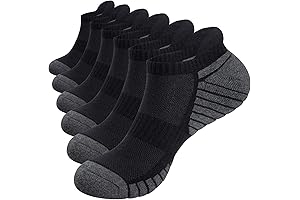 TANSTC Men's Thick Anti-Blister Socks for Running and Sports
