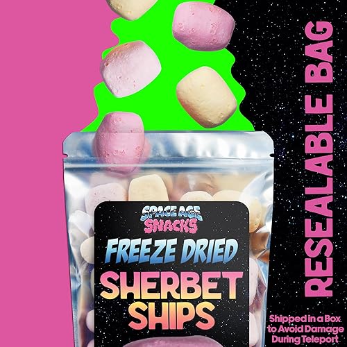 Miniatura 5 de Space Age Snacks - Caramelos liofilizados Magic Mambaz Premium liofilizados enviados en una caja de nave espacial por Space Age Snacks  Caramelos