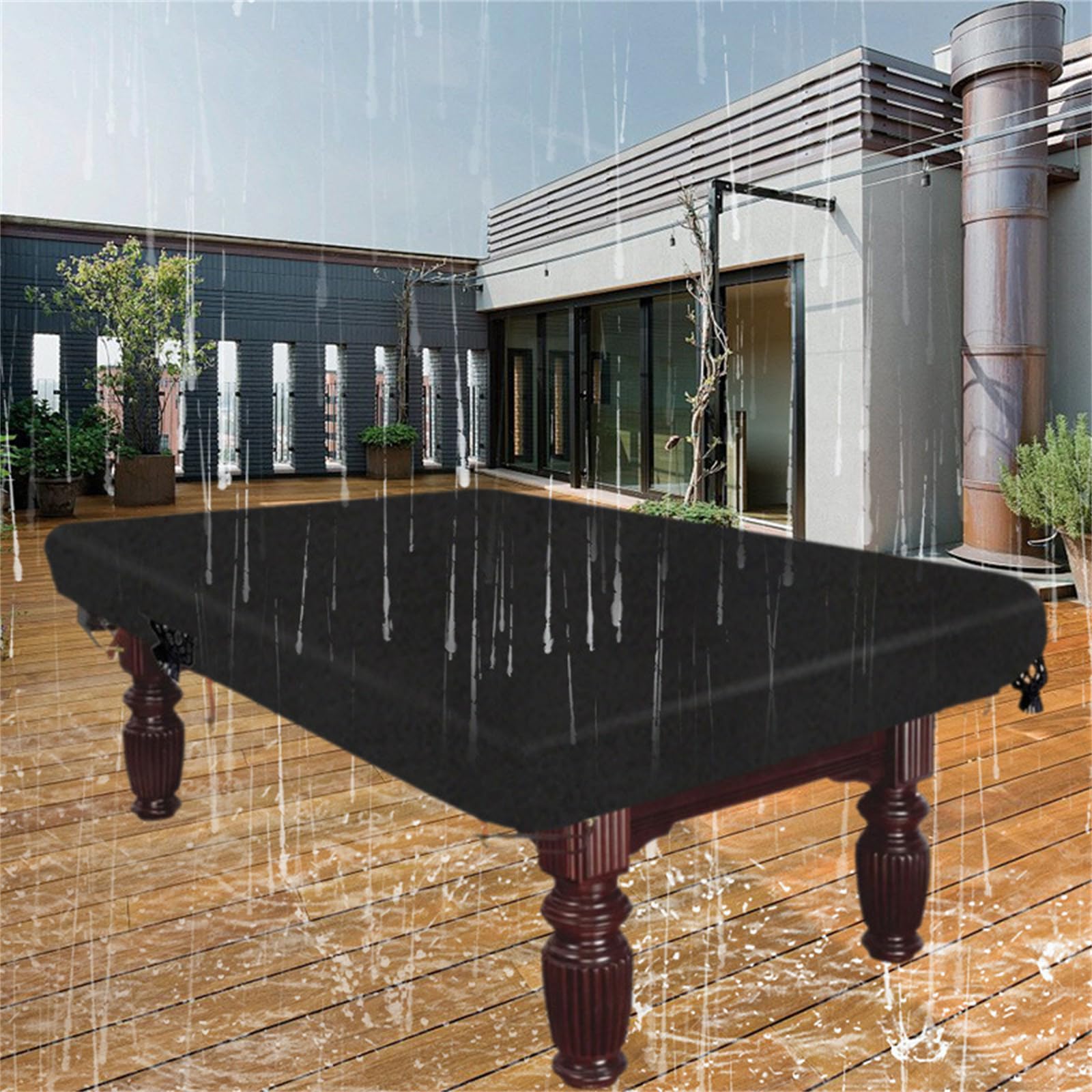 Highdi Billardtisch Abdeckung mit Kordelzug, Abdeckplanen für Billardtische Wasserdicht Staubdicht Winddicht für Billardtische & Gartenmöbel