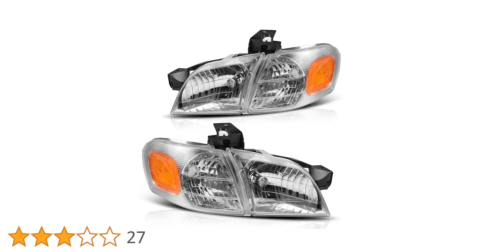 Amazon | DWVO ヘッドライトアセンブリ 1997-2005 シボレー