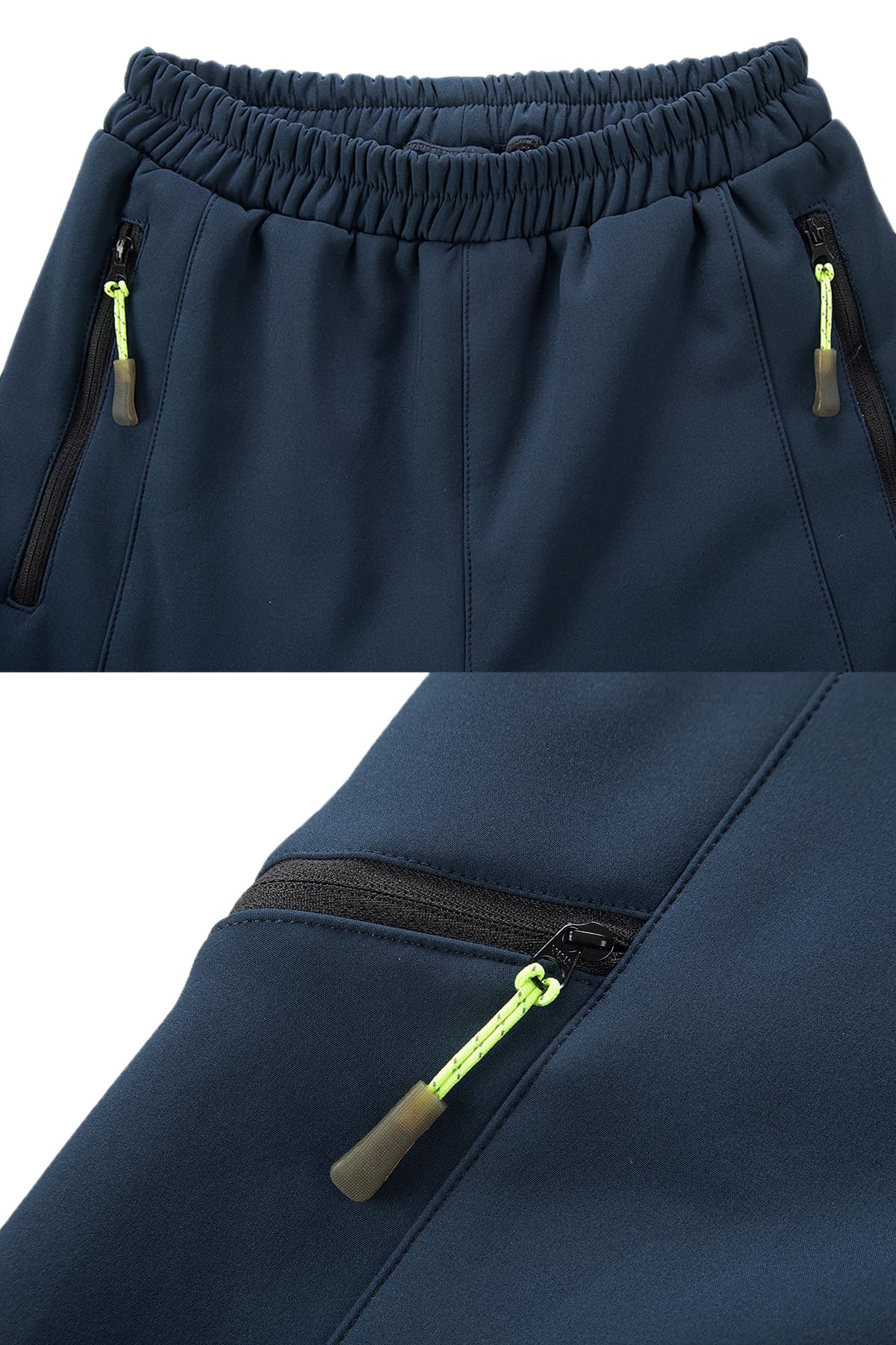 CAMLAKEE Wasserdichte Wanderhose für Kinder, Jungen, Mädchen, warm, Winter, mit Fleece gefüttert, Outdoor-Skihose