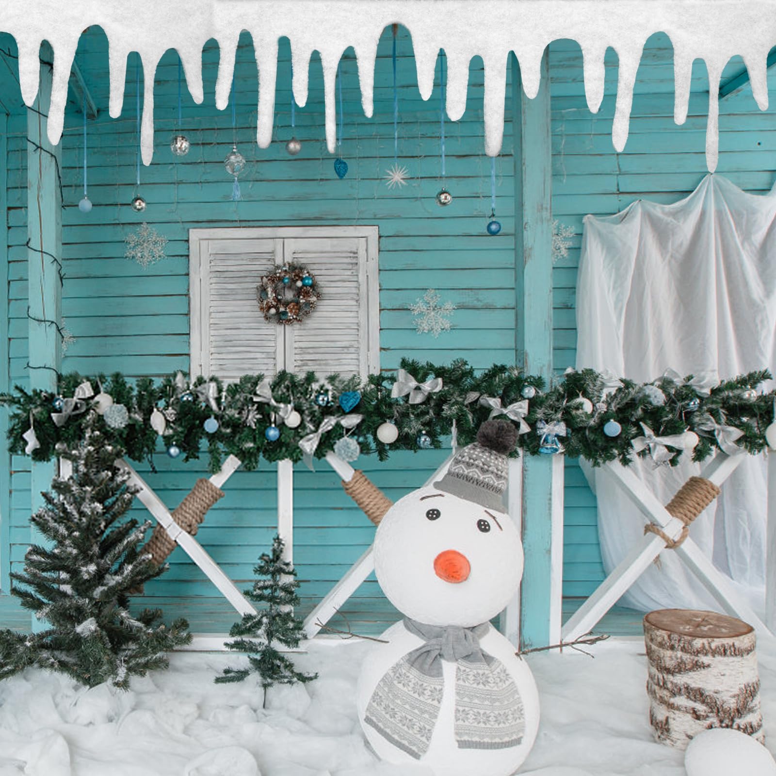 Manta De Nieve Artificial Para Belén Y Pueblo Navideño – Poliéster Blanco – Manualidades Navidad