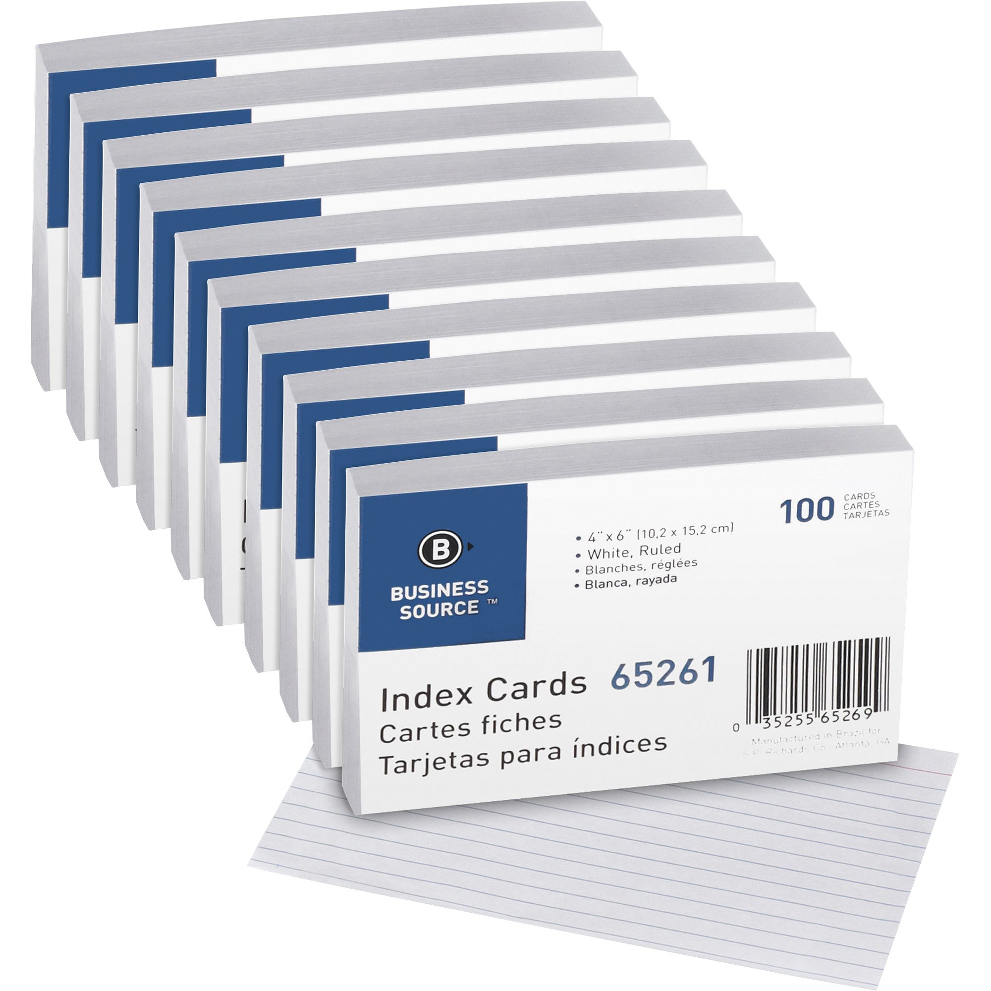 Tarjetas de índice para estructurar apuntes de trabajo de 4x6" 3