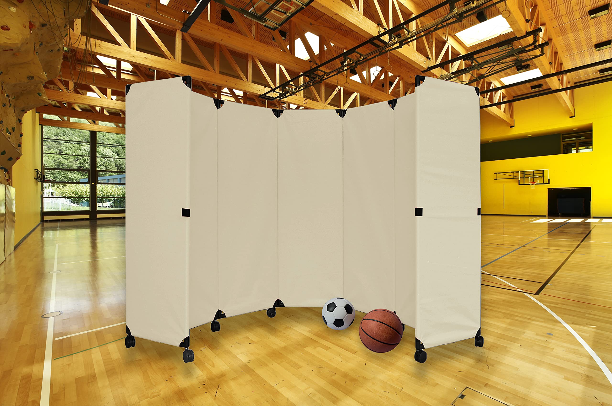 Buy VERSARE Economical Portable Partition Room Divider Freestanding Office Wall Wheels for
