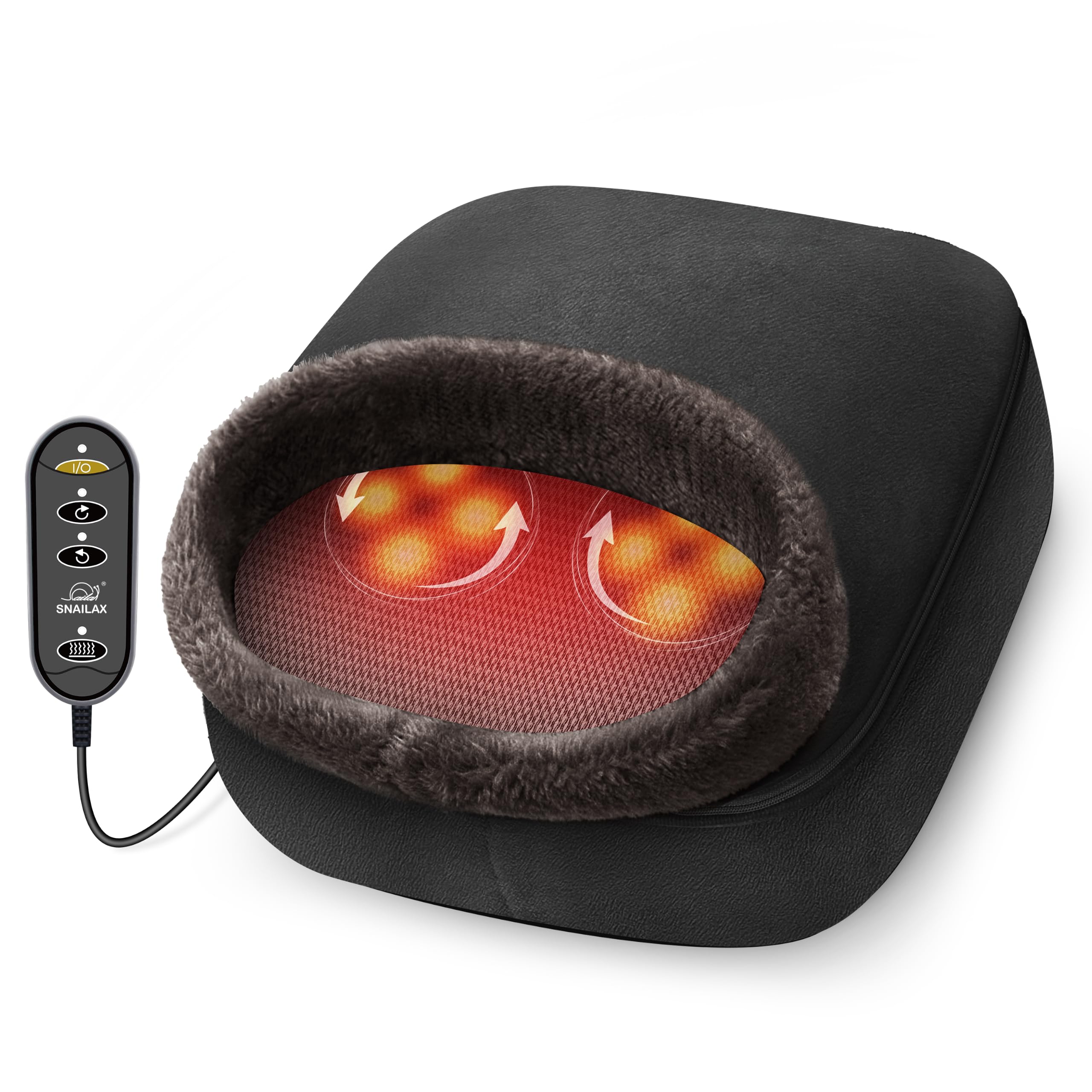 Snailax Shiatsu Foot Massager with Heat, Removable Cover 2026 Foot Warmer