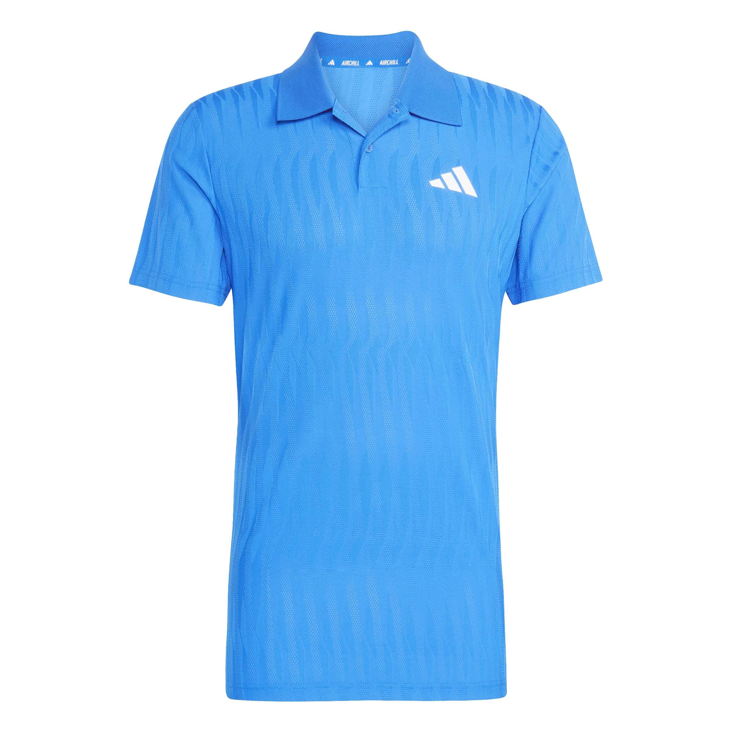 adidas Men's Tennis Climacool+ AIRCHILL FREELIFT Polo Shirt, Glory Blue, XL