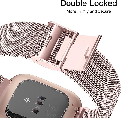 Miniatura 4 de Maledan Paquete de 3 bandas elásticas de nailon ajustables de color verde y verde bohemio/colorido con bandas de metal de acero inoxidable