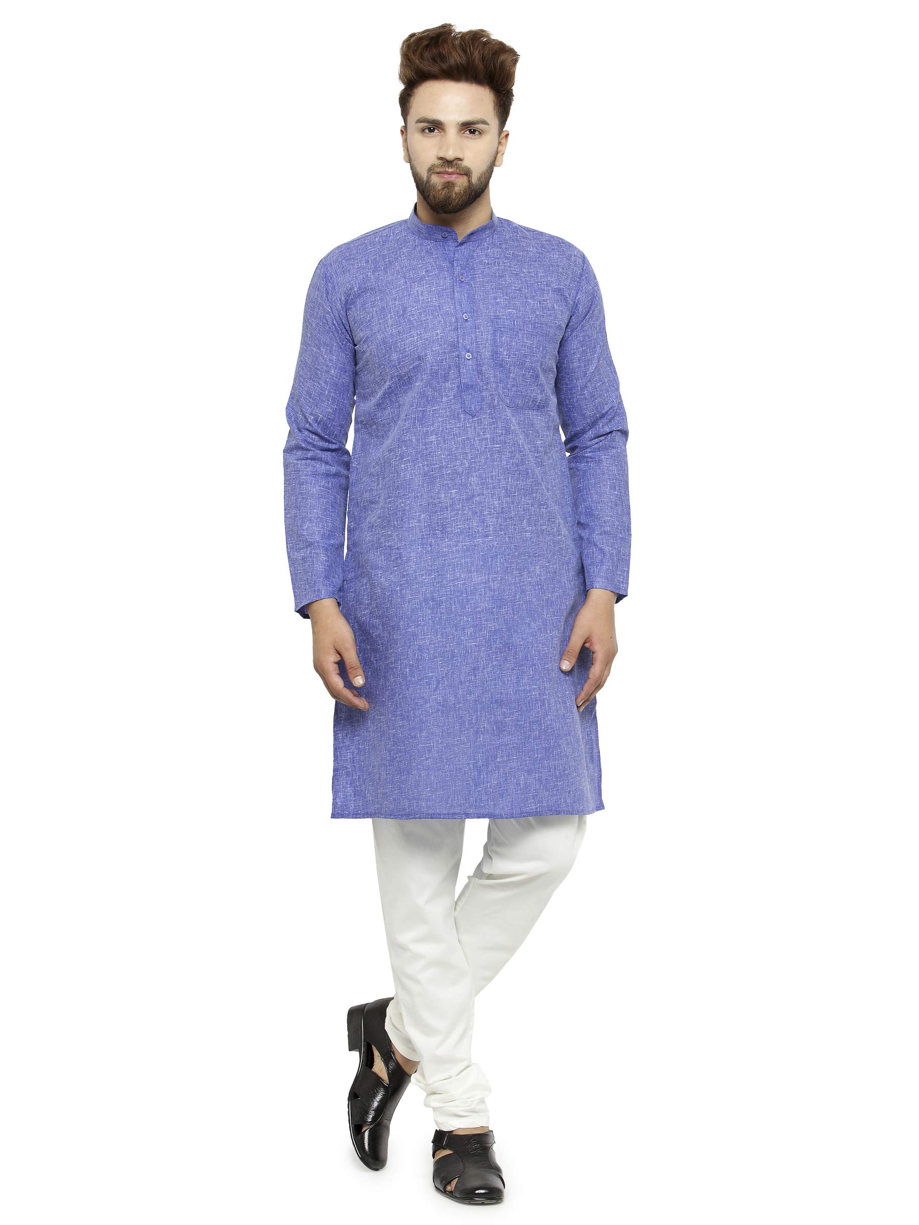 ben martin Men Cotton Blend Solid Rich Kurta & Pyjama Set-picture-50