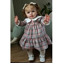 RXDOLL Realistic Reborn Toddler Dolls Pippa 26 inch Big Size Reborn Baby Dolls Girl Soft Body Lifelike Silicone Babies that Look Real Looking Toddler Girls Gifts Set for Kids Age 3+
