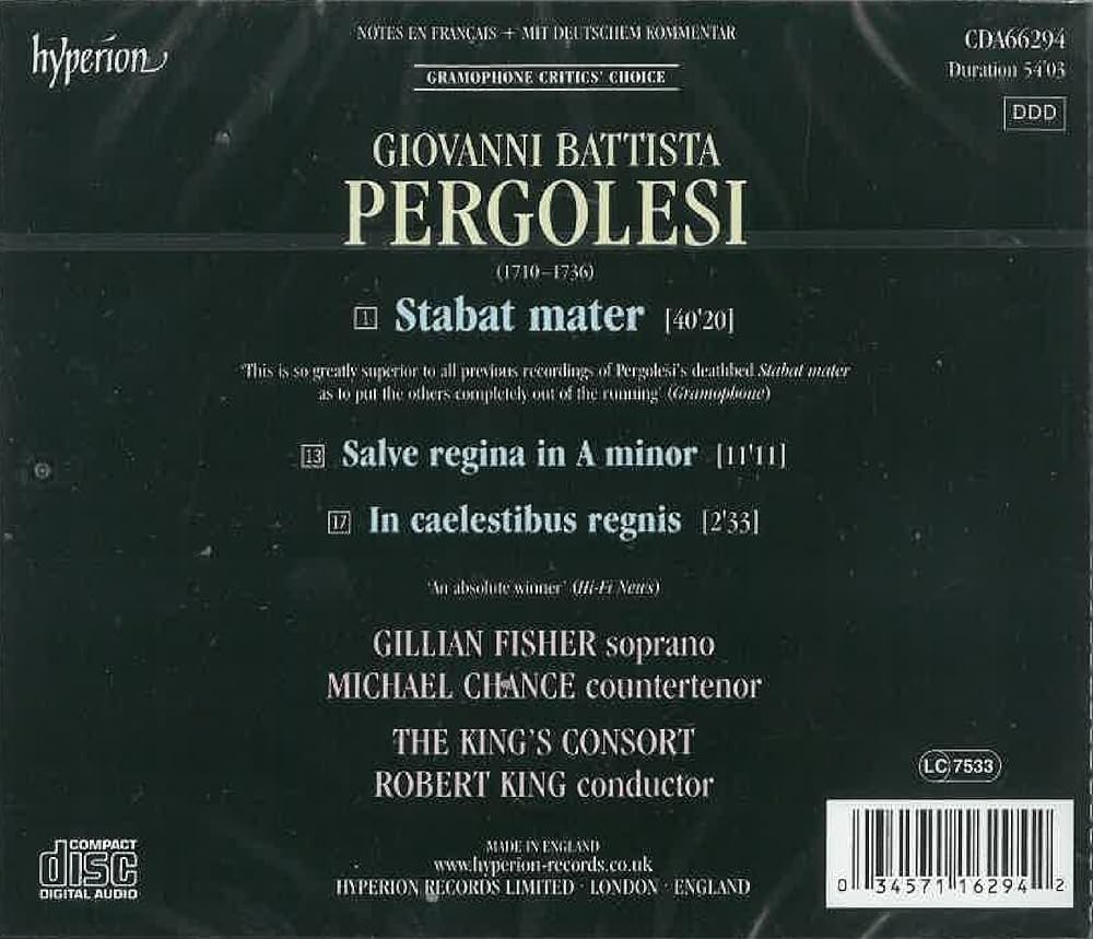その他 Stabat Mater/Salve.. Pergolesi: Stabat Mater, Salve Regina - Vivaldi: Stabat