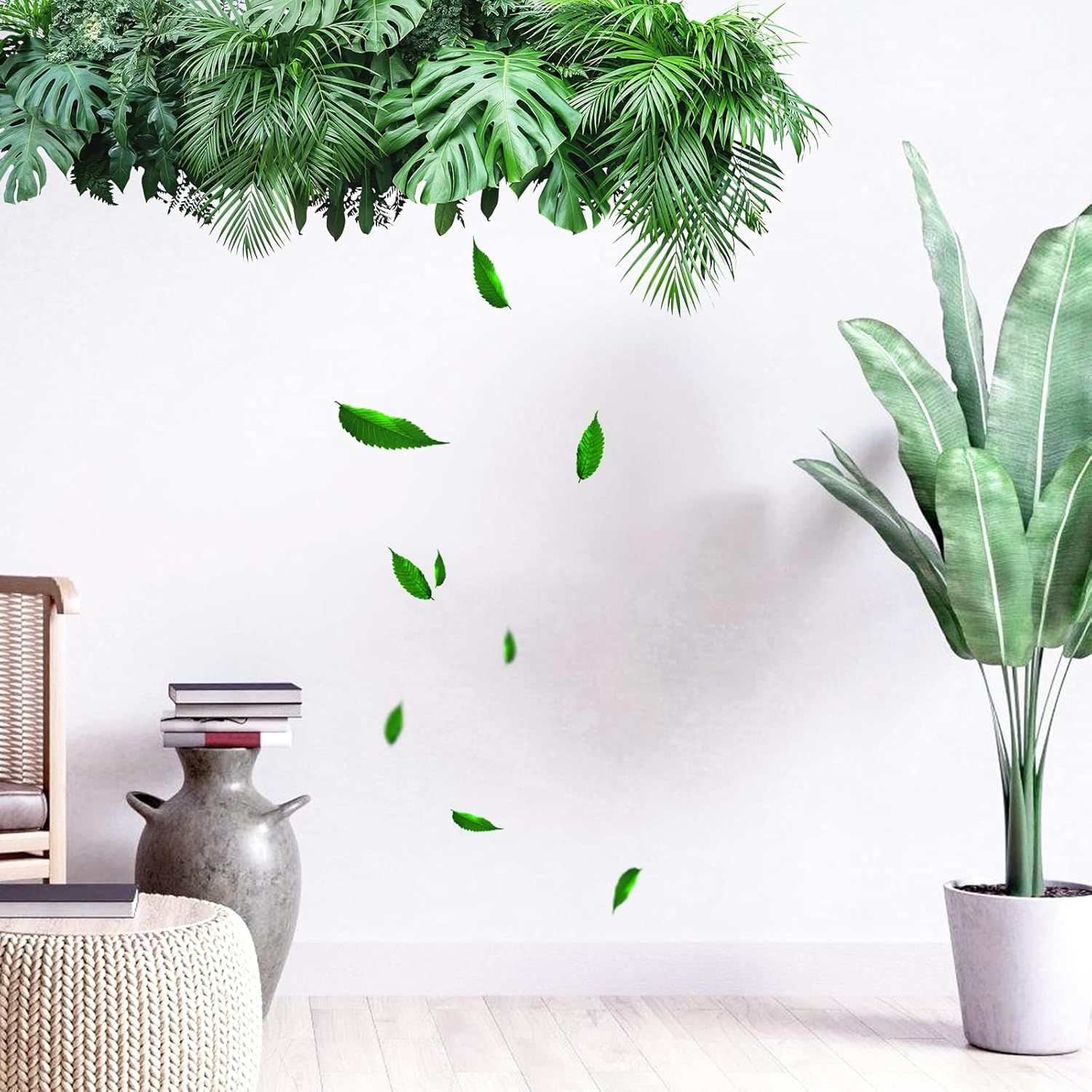 Tropical Palm Leaf Wall Sticker Decal Removable Large Palm