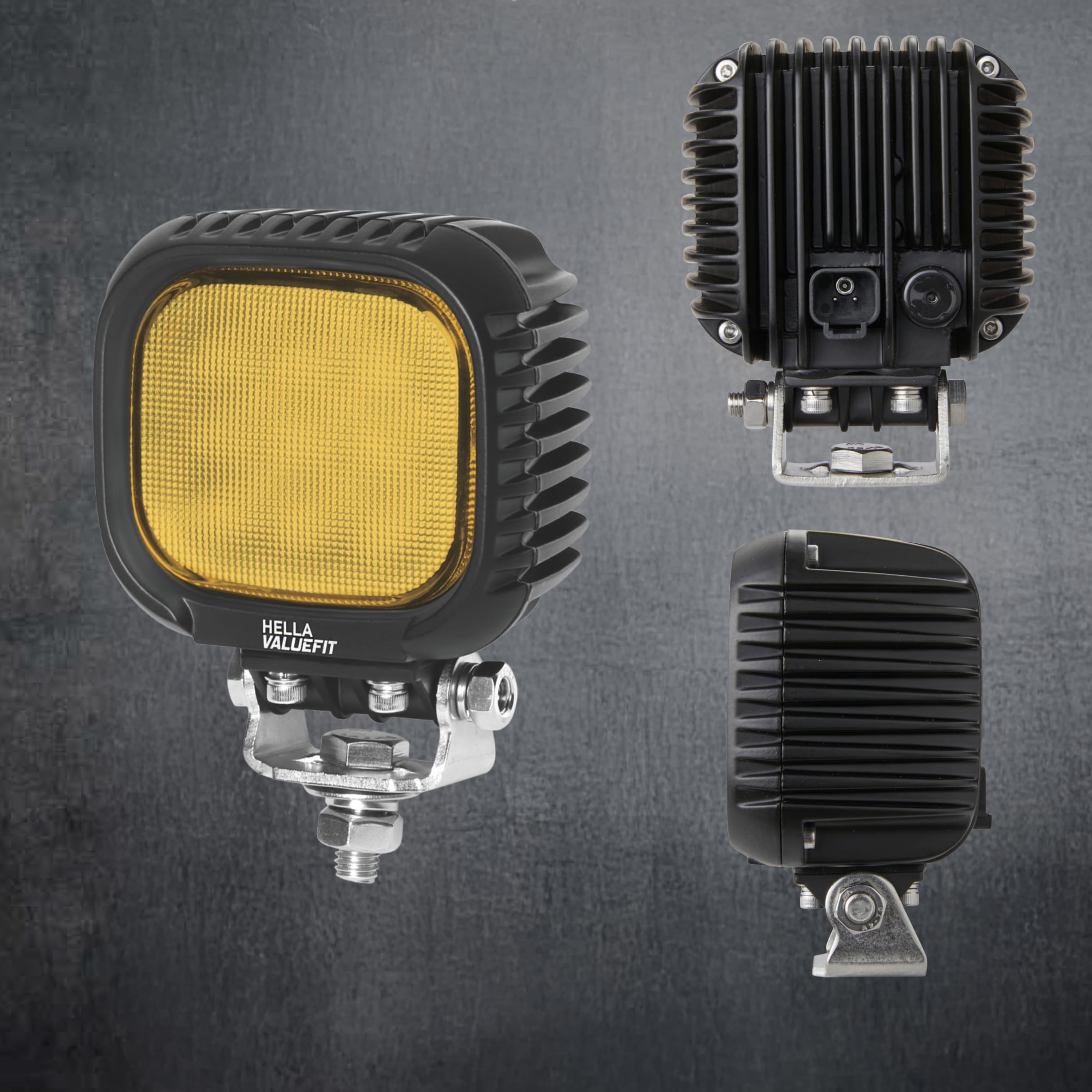 HELLA VALUEFIT LED Werklamp - Modul 70 S - 12V / 24V - 1850lm - Geschroefd/ Opbouw - Zwenkbare montagebeugel/Hangend/Staand - Ruime lichtverspreiding - Stekker: DEUTSCH stekker - 1G0 996 776-211