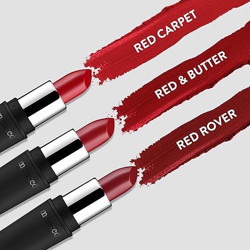 Miniatura 6 de Mented Cosmetics - Lápiz labial rojo mate - Rojo y mantequilla rojo profundo lápiz labial de larga duración impermeable tinte de labios rojo oscuro