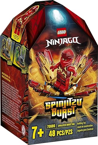 LEGO NINJAGO Spinjitzu Burst - Kai 70686 NINJAGO Juego de accesorios de construcción con minifigura Ninja (48 piezas)
