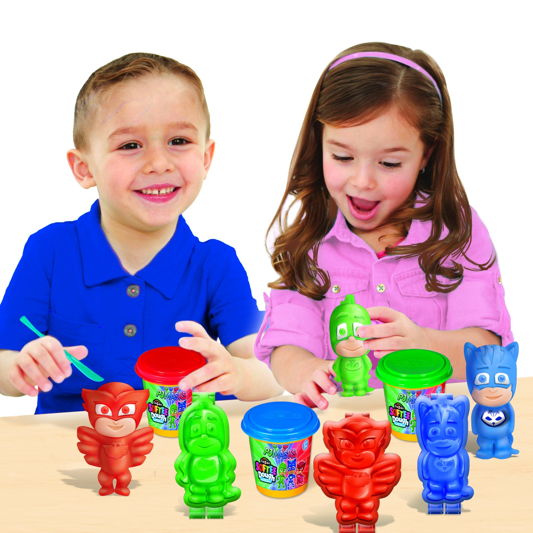CraZArt PJ Masks Softee Dough 3D Maker Action Figure Mold N Play, Red