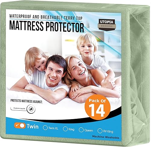 Miniatura 58 de Utopia Bedding – Protector premium de colchón impermeable – Funda de colchón ajustable transpirable.