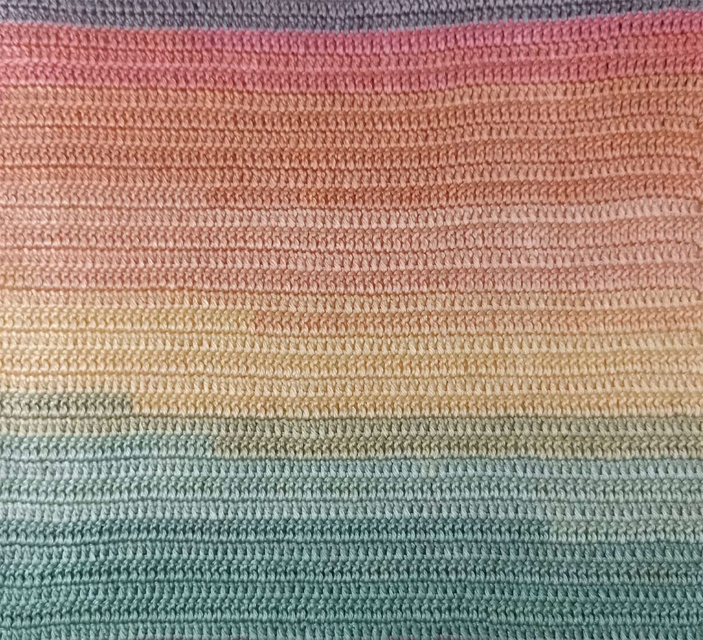 Hilos Para Crochet Lana Wollbiene Summer Touch - 5 Ovillos (100g C/u) - Degradado Turquesa/lila Hilo De Seda Para Crochet