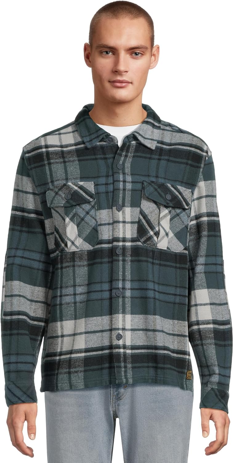 Hurley Men's Santa Cruz Seaside Flannal Long Sleeve