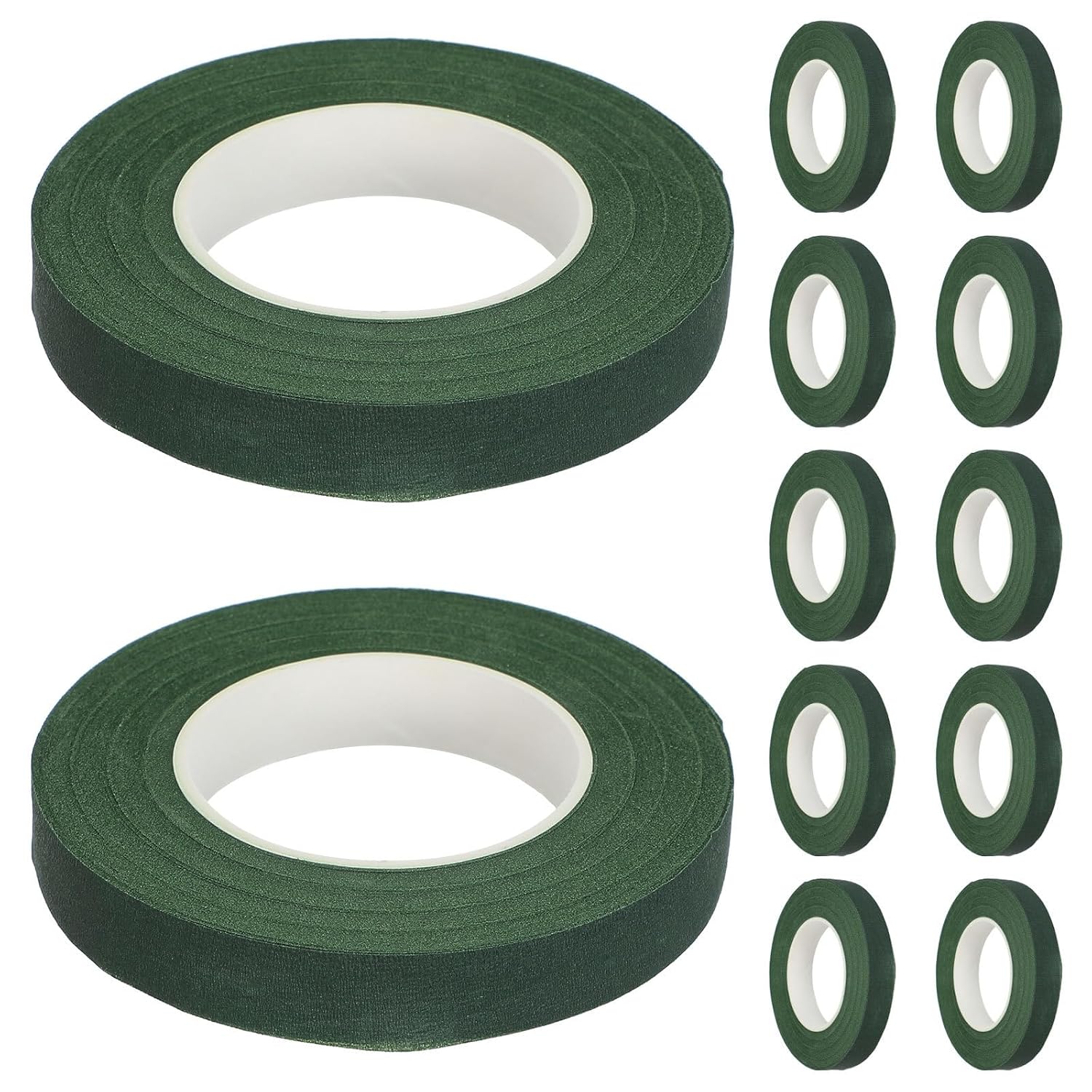 12pcs Florist Bouquet Wrap Tape: 30 Yard Decorative Washi Paper Tape - DIY Floral Design Wedding Arrangement Supplies - Flowers Stem Wrap Binding Paper