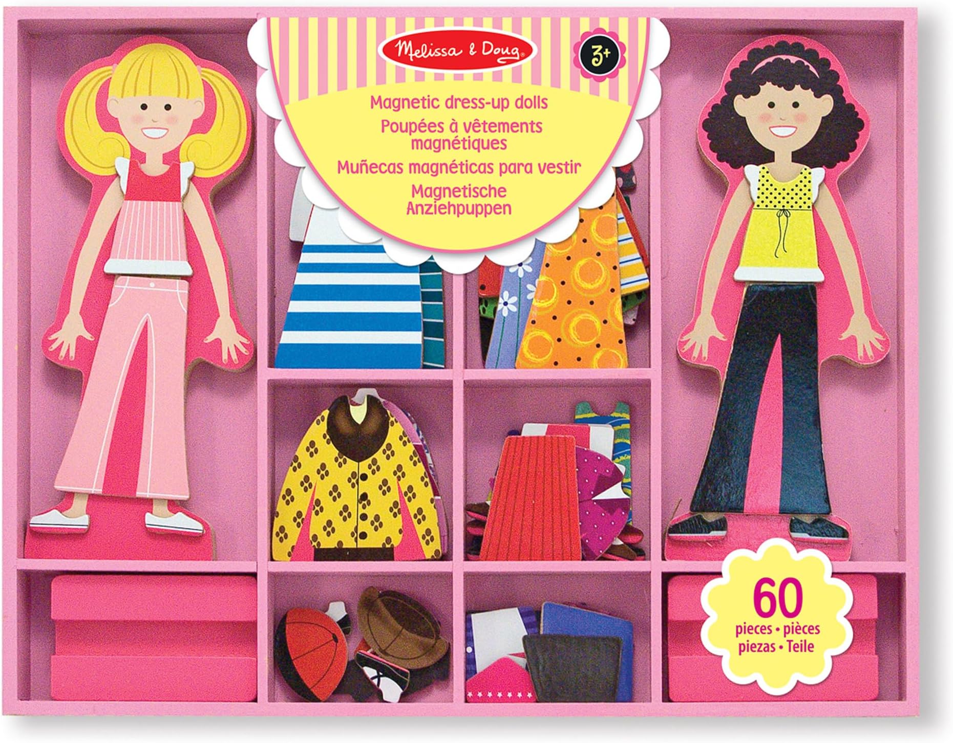 Magnetic Dress-Up Dolls for 3 Year Olds | Kids Crafts Sets Girls & Boys | Fashion Wooden Craft Kits for Kids Age 3 + | Magnetic Dress Up Dolls for Age 6, 5, 4, 3