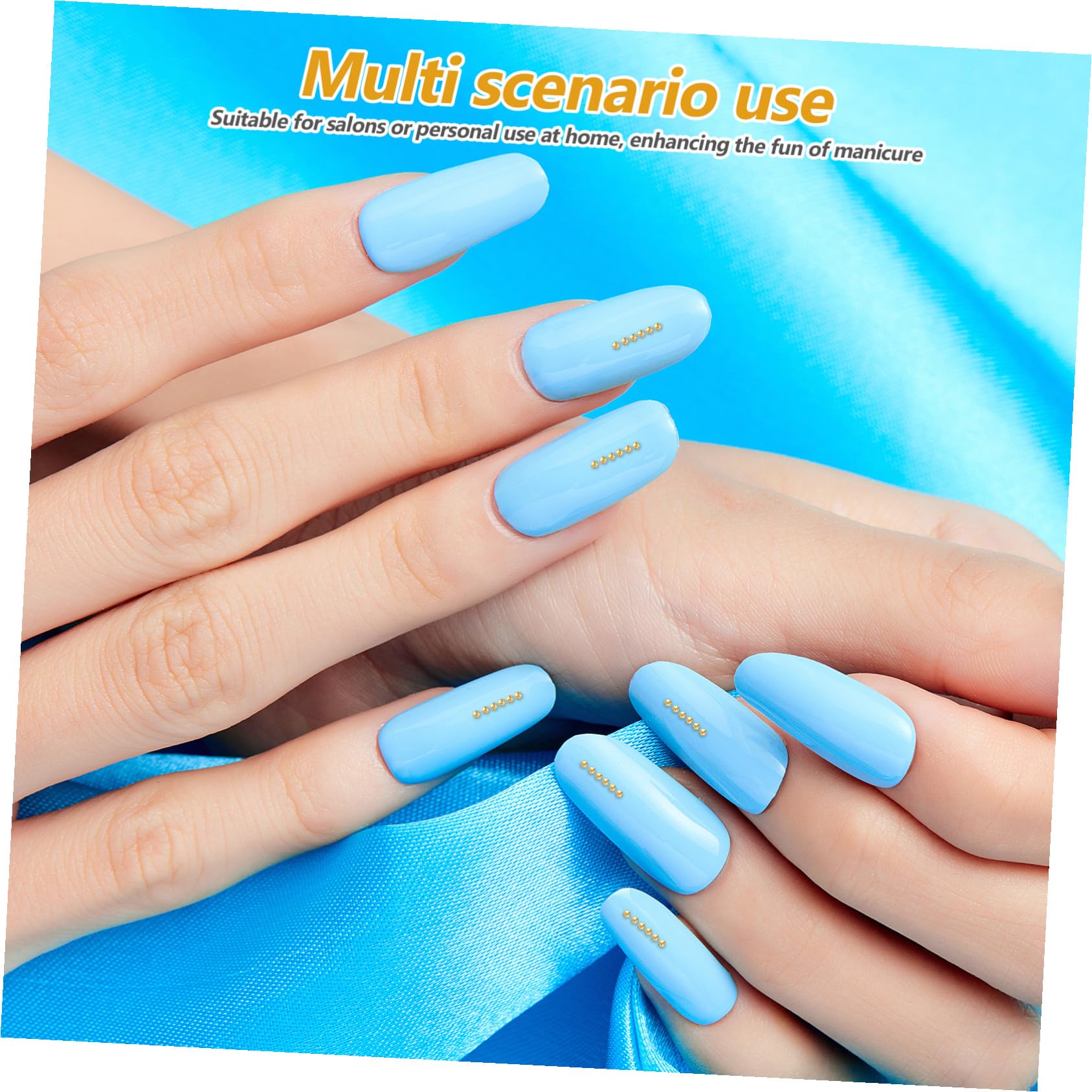 VICASKY Metallo per Nail Art Mini Palline per Decorazioni Unghie DIY Accessori Manicure Resistenti e Versatili