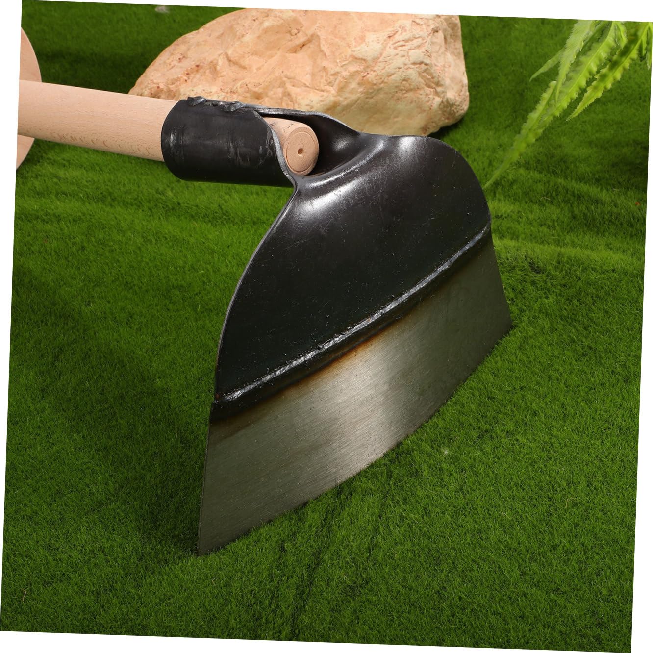 VANZACK Strumento da Giardino Robusto in Acciaio per Diserbo Pesante senza Manico, Attrezzo Versatile per Agricoltori e Giardinieri, per Lavorare Terreno e Rimuovere Erbacce