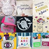 Vista 7 de TORC Rollo grande de vinilo de transferencia de calor HTV con purpurina rosa de 12 pulgadas x 20 pies, vinilo brillante para planchar en camisetas