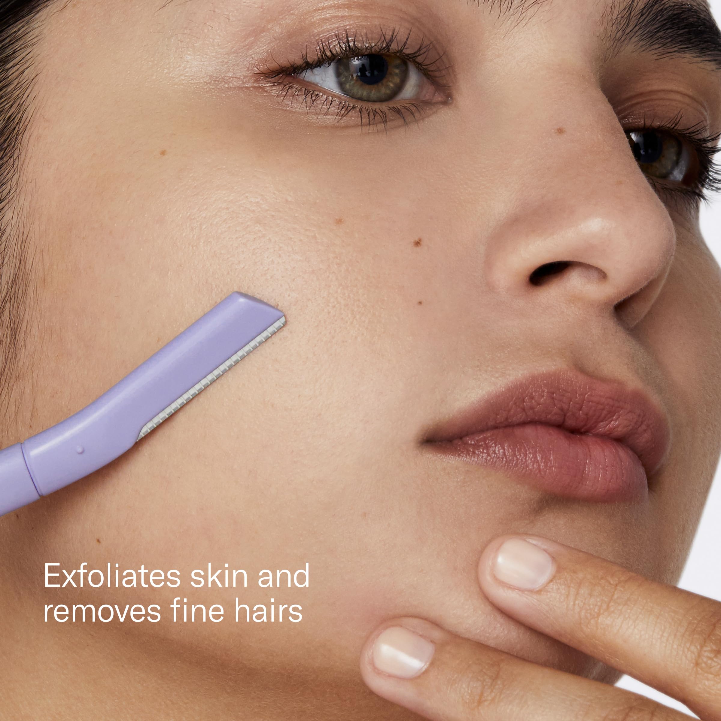 Flamingo Rasuradoras desechables Dermaplane, 4 cuchillas faciales de una sola hoja para mujer
