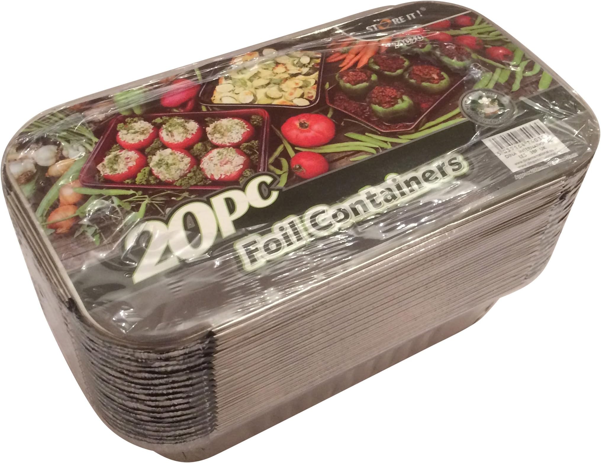 Takeaway Containers – Foil Trays – Takeaway Boxes - Foil Containers - Takeaway Food Containers – Foil Containers with Lids – 20 Pack