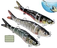 Fishing Lures 3 Pack Crank Baits for Slow Sinking Glide and Swim and Lifelike Bait for Saltwater and Freshwater Trout and Sea Bass&comma; Crappie&comma; Walleye&comma; Pike&comma;Bluegill&comma;Salmon