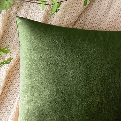 Miniatura 72 de EMEMA Paquete de 2 fundas de almohada de terciopelo, decorativas, cuadradas, suaves, sólidas, para sofá, dormitorio, silla o automóvil, 18 x 18 Gris